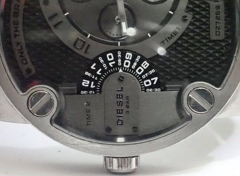 Diesel Orignal SBA Dual Time Zone Stainless Steel Men's Watch - DZ7259 3