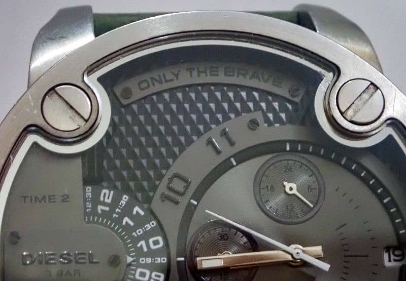 Diesel Orignal SBA Dual Time Zone Stainless Steel Men's Watch - DZ7259 4
