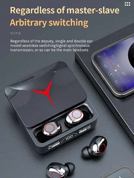 M90 Pro TWS Touch Control Wireless Bluetooth Earbuds 6
