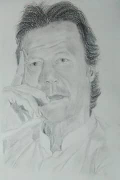 Handmade sketch of Imran Khan