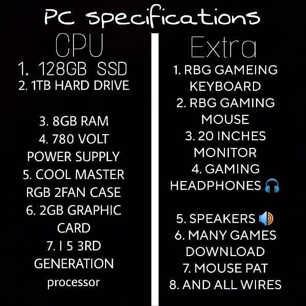 RGB GAMING PC FULL SETUP FOR SELL 0