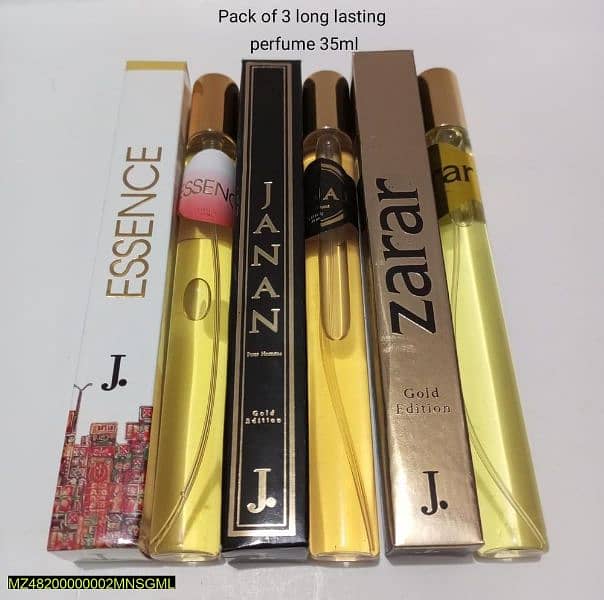 Pack of 3 unisex perfumes, 35ml 2