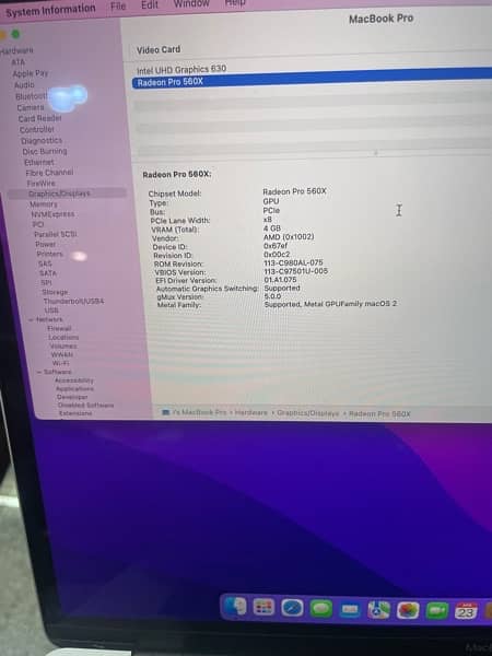 Apple Macbook Pro 2019 16'' core i9 32GB Ram 1TB SSD UK Import Device 2