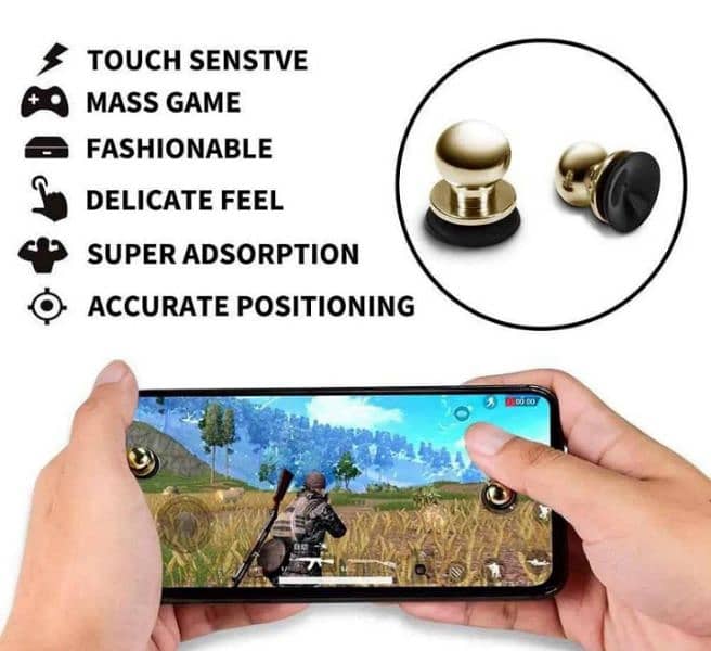 Gaming finger gloves and control button| free delivery 3