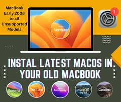Instal latest MacOs in your Old MacBook