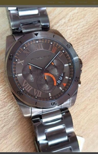 MICHAEL KORS Brecken Chronograph Grey Dial Men's Watch MK8465 (USED) 1