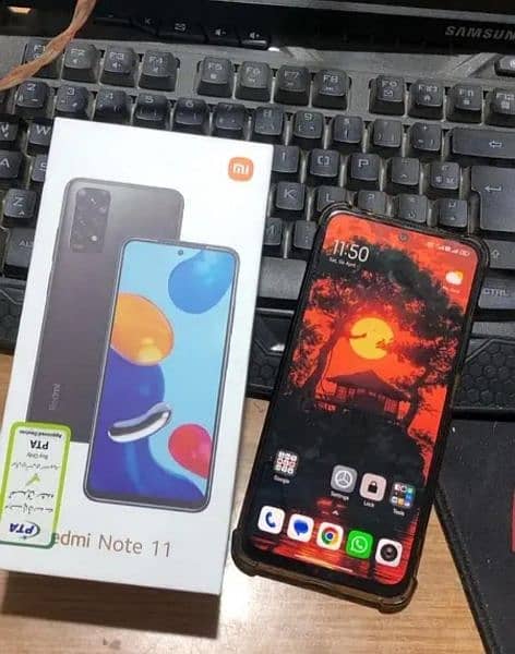 Redmi note 11 4/128 GB PTA Official With Box Charger 8
