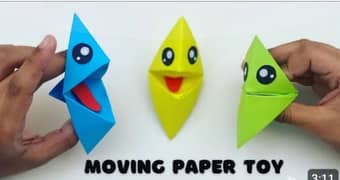 moving paper toy