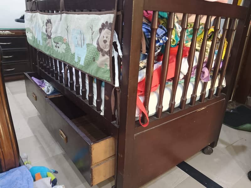 Baby cot with mattress / Baby beds / Kid baby cot / Kids cot 1
