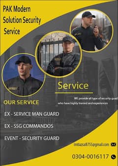 Security guard for Event Service/security services/Commando/ Protocol