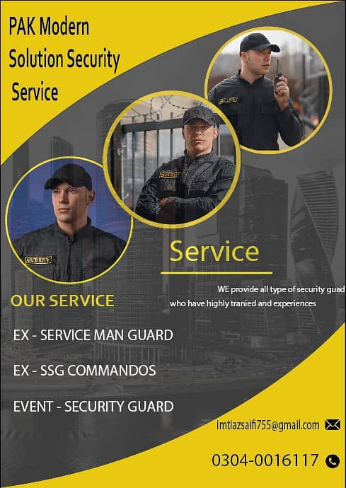 Security guard for Event Service/security services/Commando/ Protocol 0