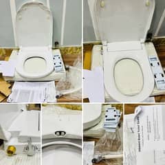 Commode automatic bidet with seat cover