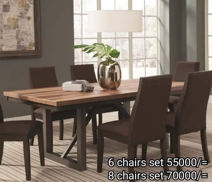 DINNING CHAIRS ROOM CHAIRS DINNING TABLE SET 7
