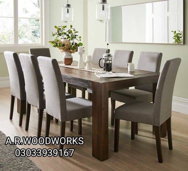 DINNING CHAIRS ROOM CHAIRS DINNING TABLE SET 13