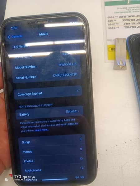 iPhone 11 10 x 10 condition no PTA battery health 70 1