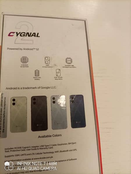 Dcode Cygnal 2 3Gb 64Gb official warranty pta approve 3