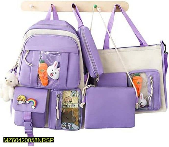 4 pieces Multifunction Backpack set. 0