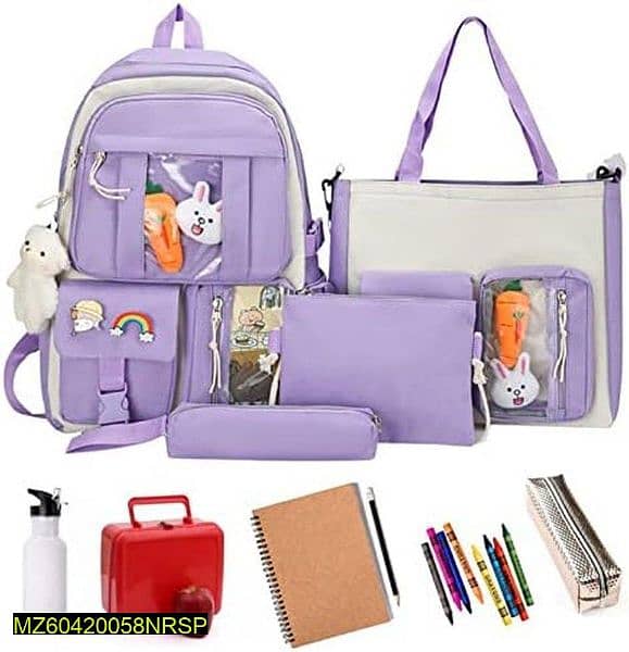 4 pieces Multifunction Backpack set. 4