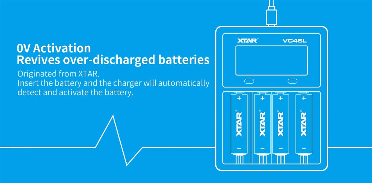 XTAR VC4SL Fast 3A Lithium Battery Charger 18650 21700 26650 Liitokala 6