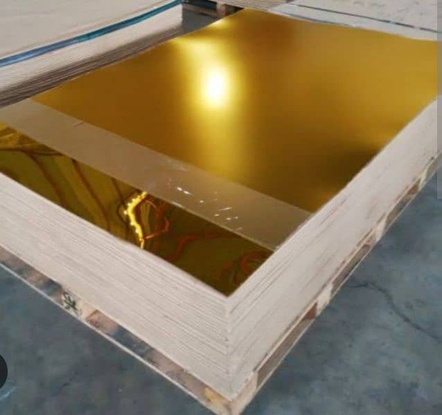 4ft×8ft Golden Chrome Sheet 0