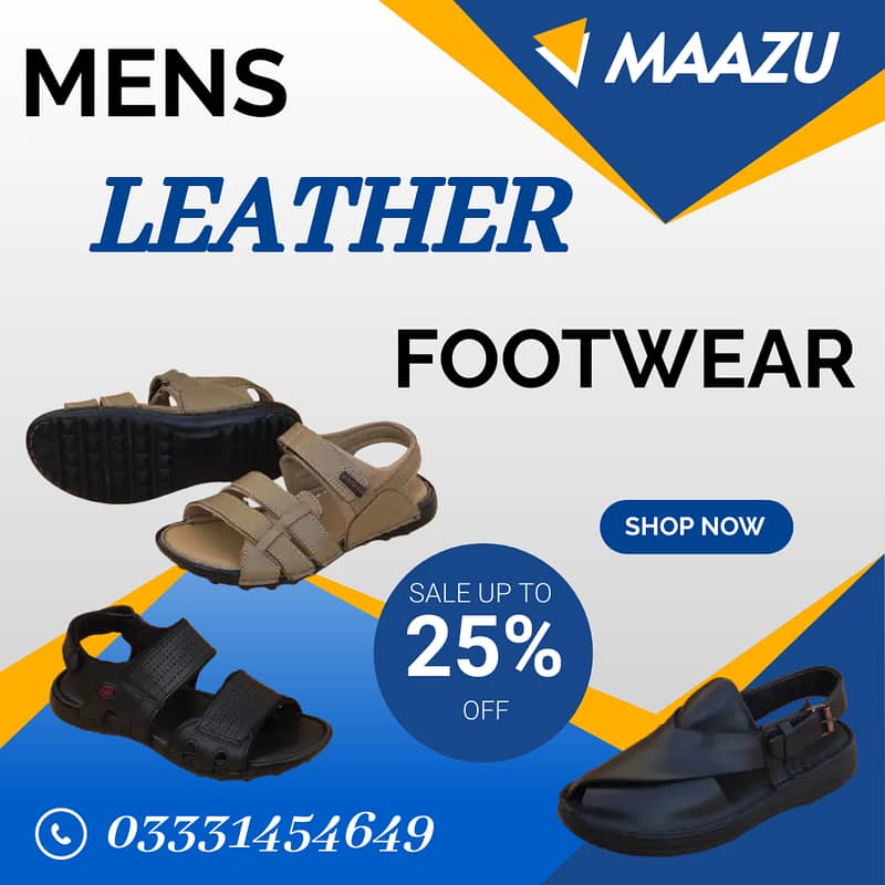MENS Sandals |Leather Handmade Sandals | slippers for whole sale price 1
