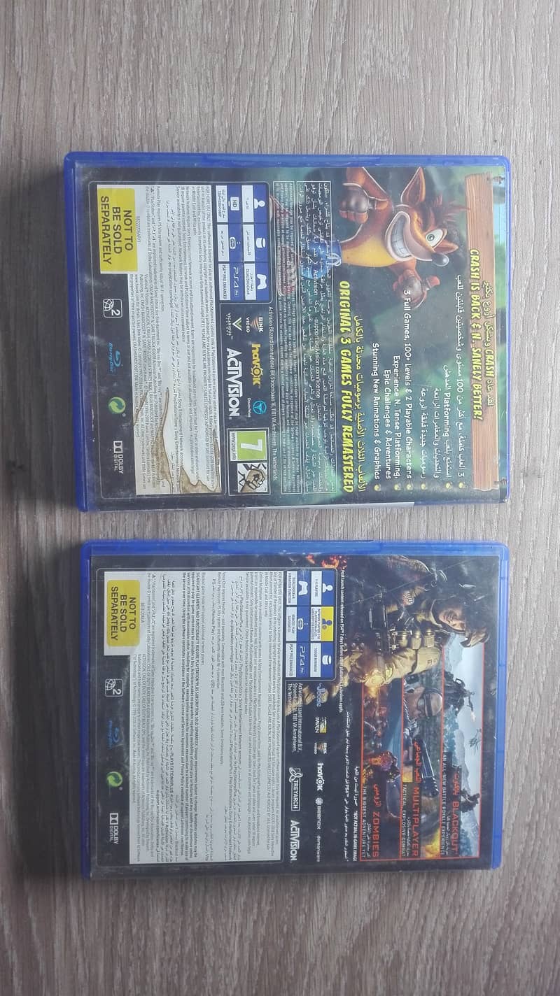 Call Of Duty Black Ops 4 And Crash Bandicoot PS4 Used Games. 3