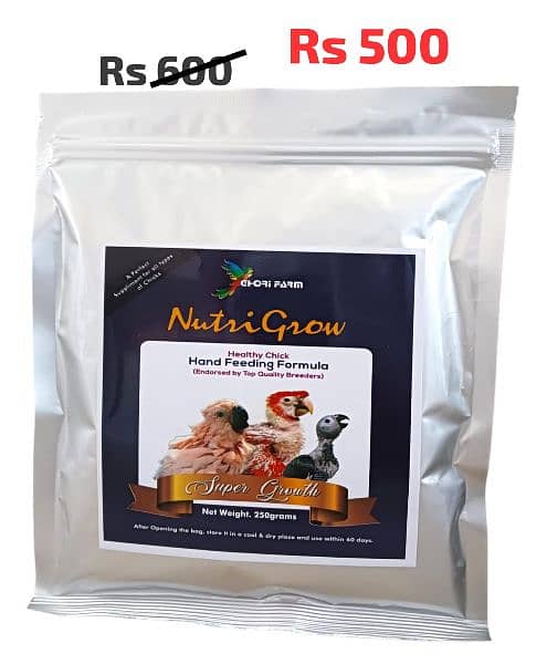 NUTRI GROW HAND-FEED FOR PARROT CHICKS 4