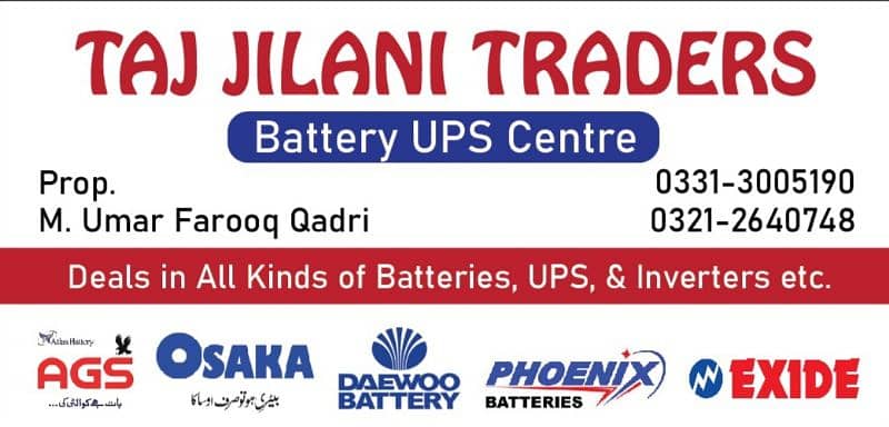 All kinds of Car Battery Available. 1