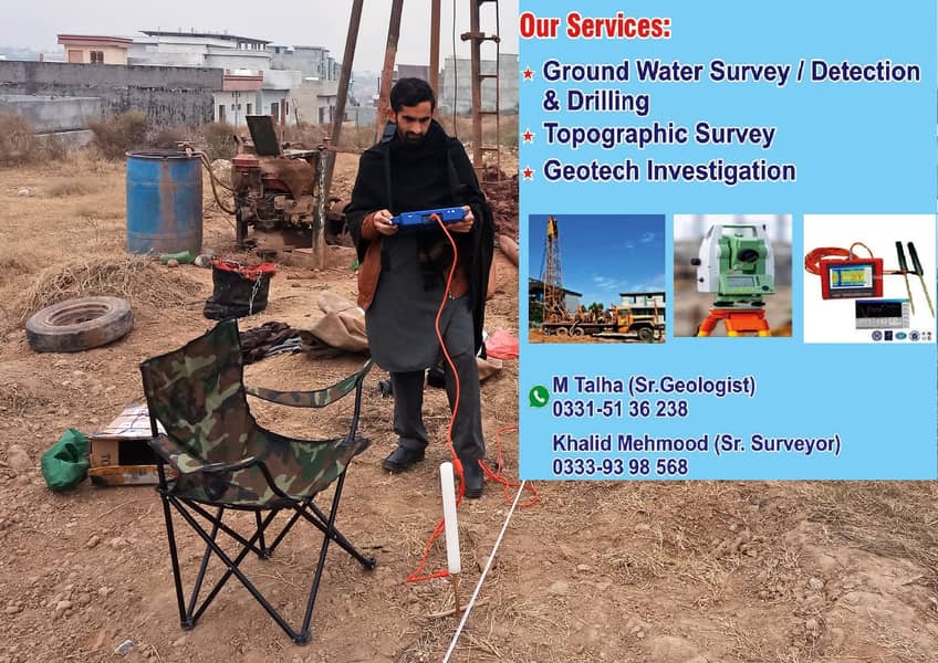 Water Survey, Underground Water Detection, Water Boring, Drilling, ERS 10