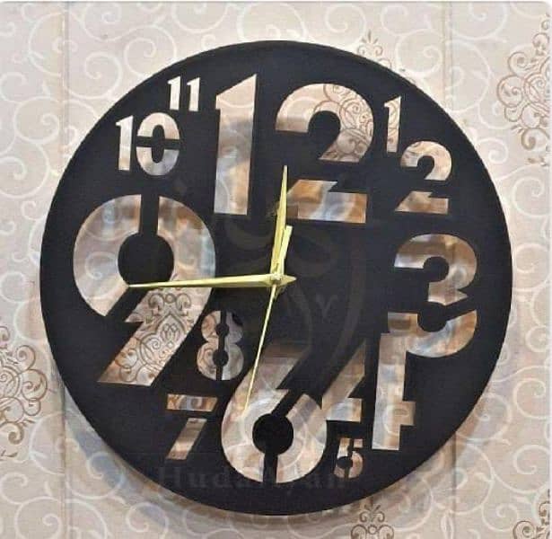 *Customized Wooden Wall Clock 1