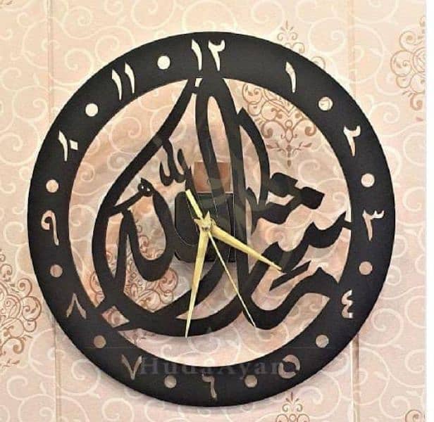 *Customized Wooden Wall Clock 6
