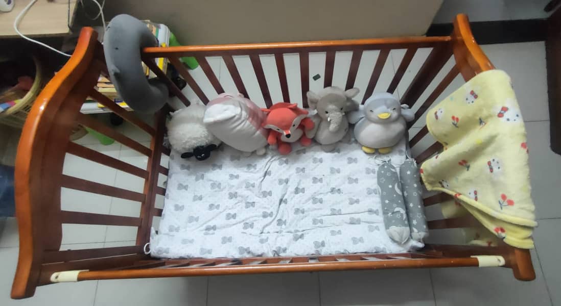 Baby Wooden Cot for Sale 0