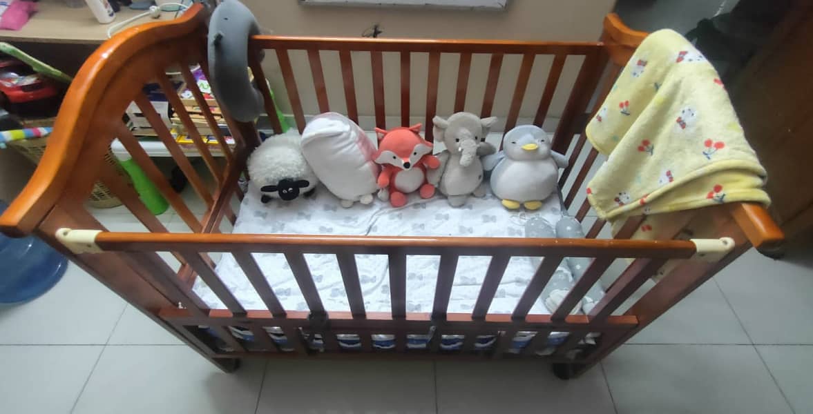 Baby Wooden Cot for Sale 1