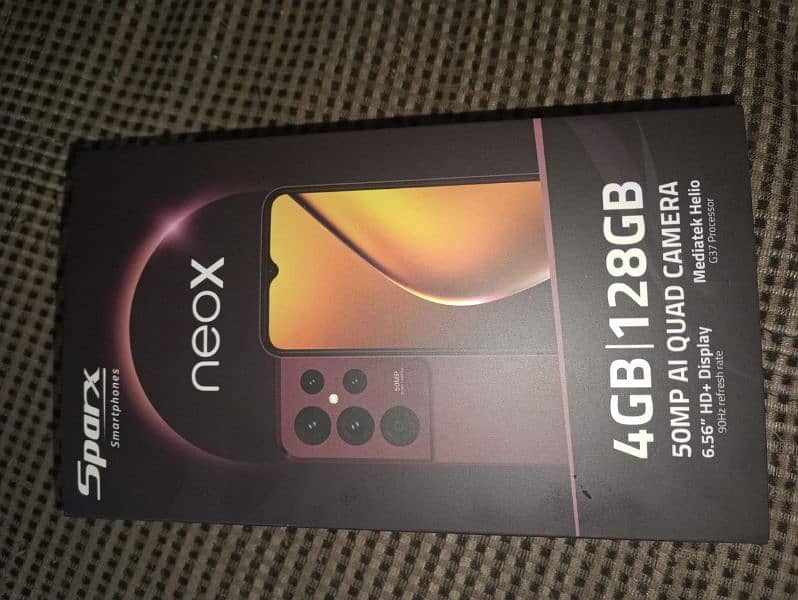 sparx neo x 4 128 with complete box only one week use 2