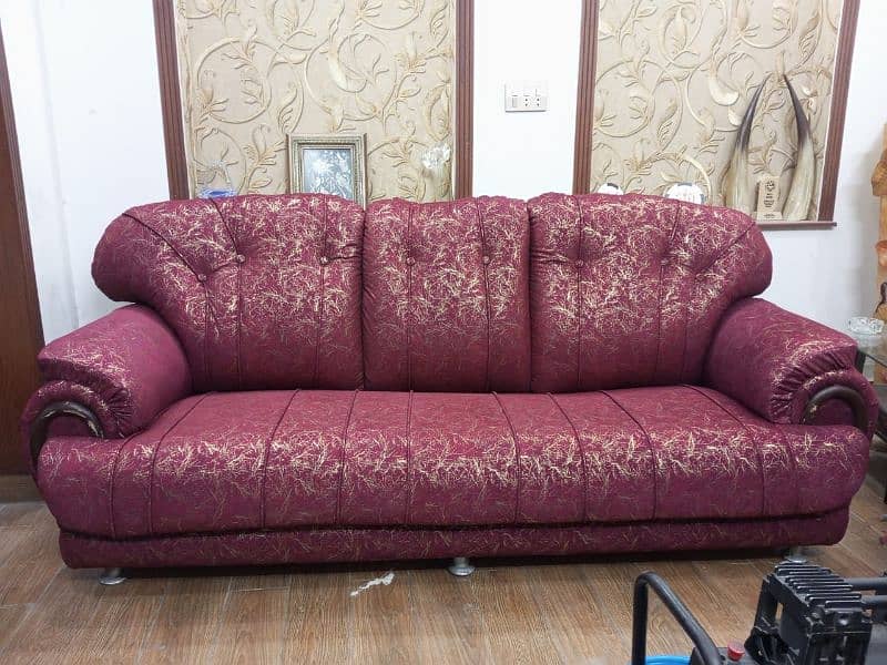 5 seater sofa with cushion+ 1 deewan 2
