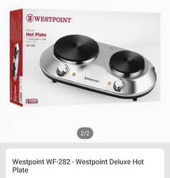 Wset Point Hotplate Model Numbers WF-282 Deluxe Hot Plate