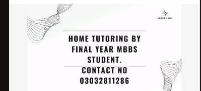 home tutoring by final year MBBS student.