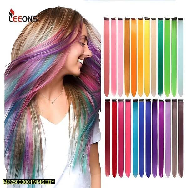 hair extensions multicolour 1