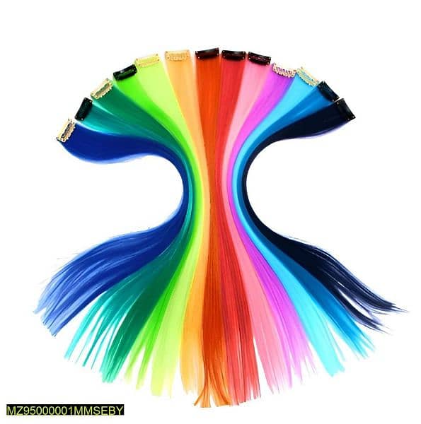 hair extensions multicolour 3
