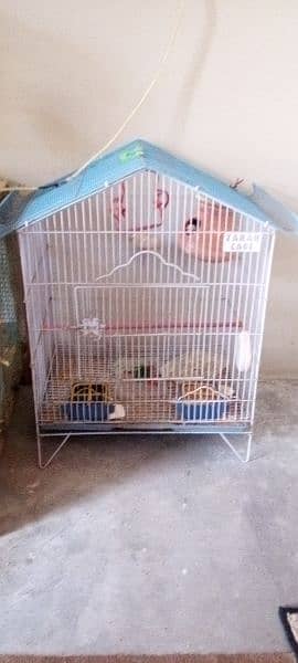 3 small and 2 large cages almost new urgent sale krna h 1