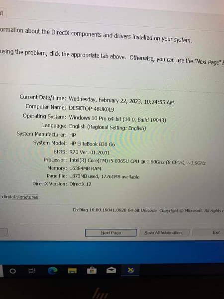 HP EliteBook 830 G6 Core i5 8th Gen
 EliteBook
MODEL: 830 G6 
- 6