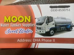 Moon water tanker supplier and contractor
