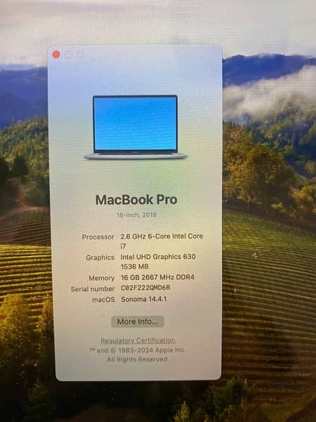 MacBook pro 16” 2019 16/512 5