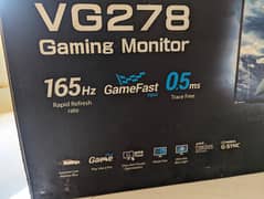 ASUS Gaming Monitor - 27inch, 0.5ms, 165Hz