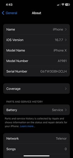 iphone X 64gb black pta approved