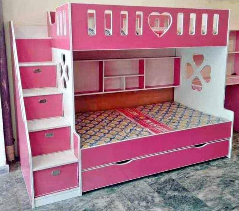Bunk bed | Kid wooden bunker bed | Baby bed | Double bed | Triple bed 15