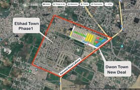 1 Kanal Down Town Etihad Town Raiwind Road Lhr 2year Installment Plan