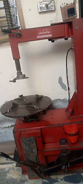 tyre changer machine tube less wali not open no repair 9