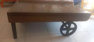 push cart style centr table
