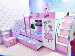 Bunk bed | Kid wooden bunker bed | Baby bed | Double bed | Triple bed 0